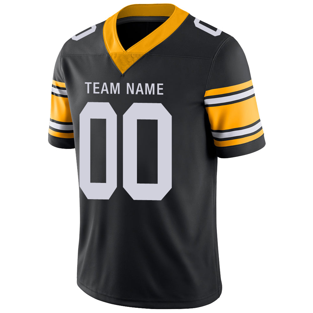 Custom P.Steelers Stitched American Football Jerseys Personalize Birthday Gifts Black Jersey